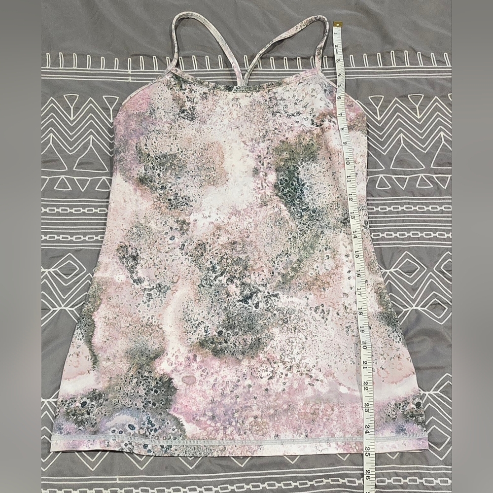 Lululemon Power Y Tank In Sugar Crush Multi Galaxy Print Size 6 - Picture 2 of 6